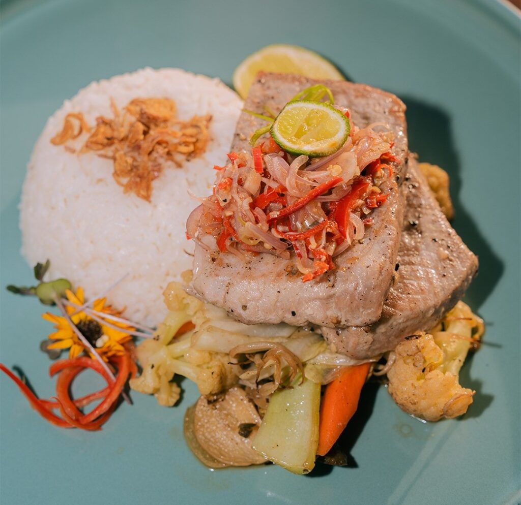 Luxury Restaurants in Sanur, Bali: Elegant Coastal Dining Experiences 8 Gourmet tasting menu served with ocean views, illustrating refined dining at luxury restaurants in Sanur Bali.