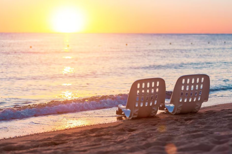 Sanur Beach, Bali: A Tranquil Beachfront Escape for Luxury & Wellness Seekers 50 Romantic sunset walk along the palm-lined shoreline of Sanur Beach Bali.