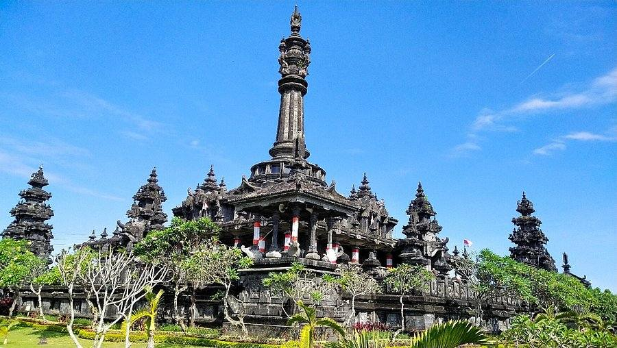 Iconic historical landmark at Bajra Sandhi Monument in Bali