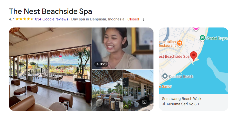 Peaceful spa room atmosphere at the best spas in Sanur Bali