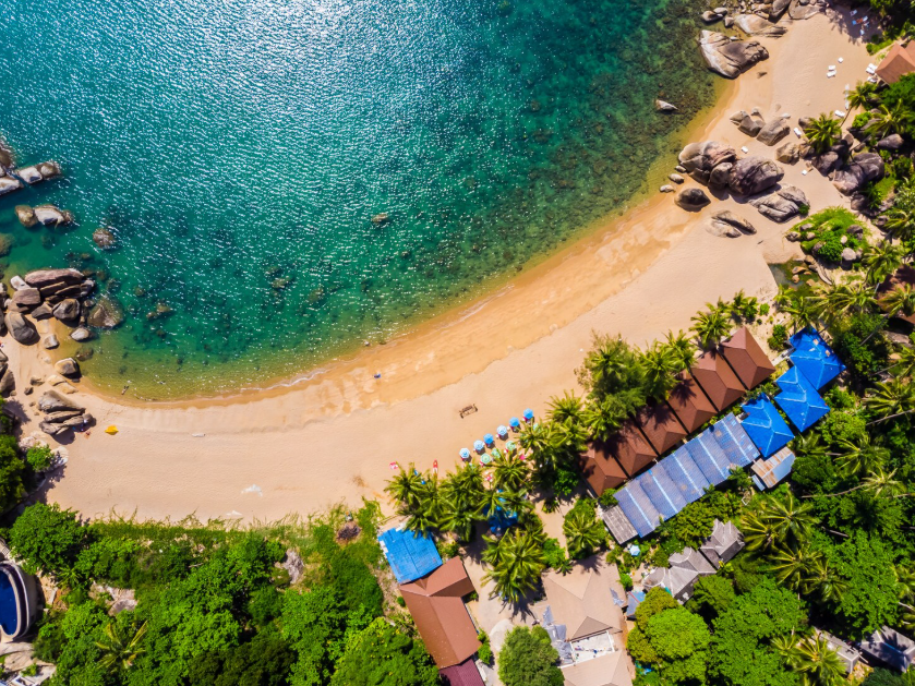 Scenic road trip route showing how to get to Sanur in Bali