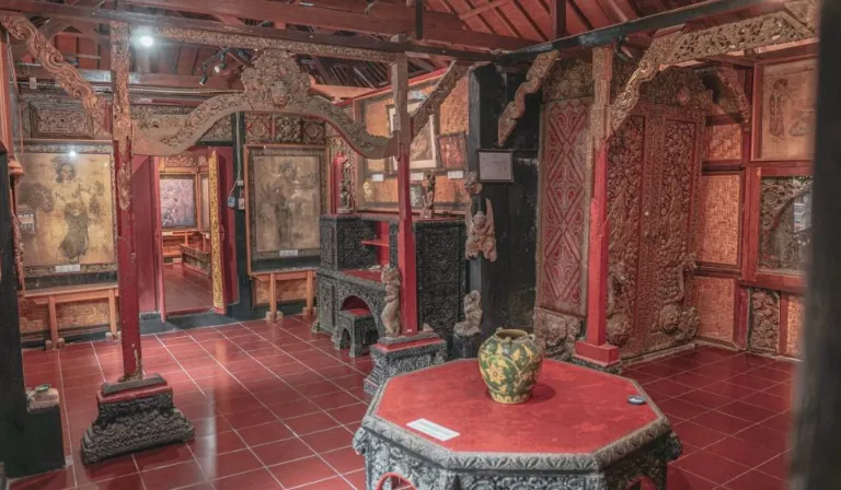Historic art collection at Le Mayeur Museum in Sanur Bali