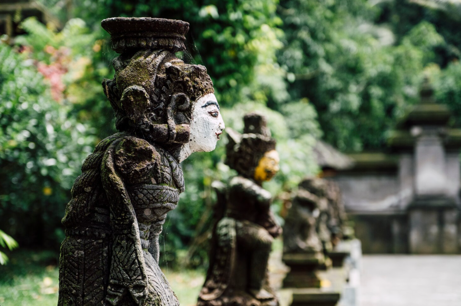Besakih Temple on the slopes of Mount Agung, featuring traditional Balinese architecture and dramatic mountain views.