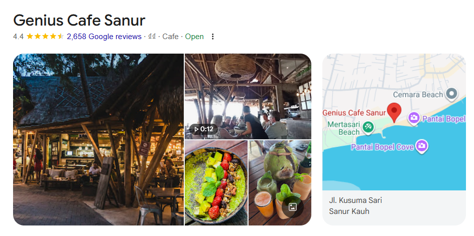 【2026年最新】バリ島サヌールのおすすめレストラン10選 17 Genius Cafe(メルタサリビーチ)
