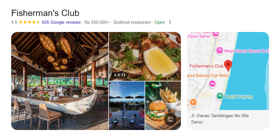 【2026年最新】バリ島サヌールのおすすめレストラン10選 19 Fisherman's Club(アンダズ・バリ)