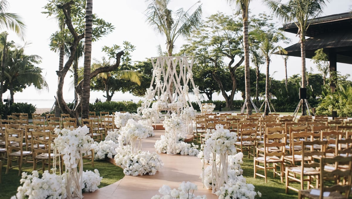 Best Wedding Venues in Bali 2026: Beachfront & Luxury Options 16 Beach & Garden Venue - The Meru Sanur