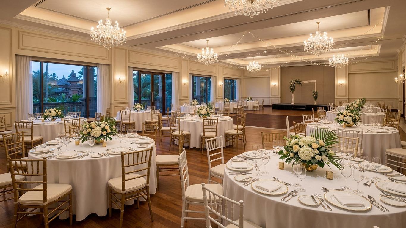 Best Wedding Venues in Bali 2026: Beachfront & Luxury Options 24 Choosing Between an Indoor Ballroom and a Beachfront Ceremony
